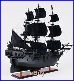 Old Modern Handicrafts Black Pearl Pirate Ship Wood Model