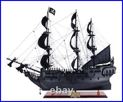 Old Modern Handicrafts Pearl Pirate Ship Collectible, Black