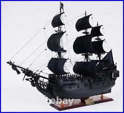 Old Modern Handicrafts Pearl Pirate Ship Collectible, Black