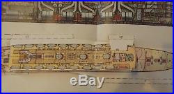 Old Poster with Very Rare System 1922 Passenger Ship Paris France Compagnie
