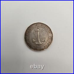 Original 1896 military Italian Royal Navy Medal Cristoforo Colombo Anchor Eagle