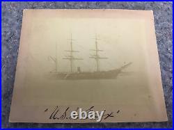 Original Period Photo of USS Essex US Navy Steam Sloop W. H. Heiss C. 1880