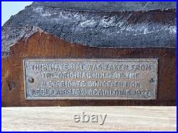 Original Piece of 1794 US FRIGATE CONSTITUTION HULL Rebuilding in 1927