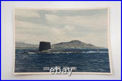 Original USS Scamp SSN-588 Photograph Cold War Nuclear Submarine Pearl Harbor