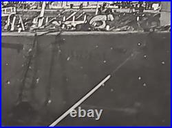 Original WWII Photo USS Narwhal SS-167 V-Boat Submarine Drydock 15 Stars