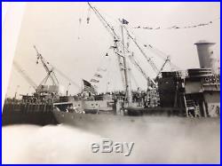 Oscar S Straus Ship Launching Photo Delta Shipbuilding Photograph 1943 Liberty