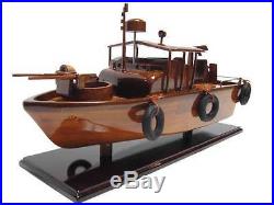 PBR MkII Patrol Boat River Vietnam Brown Water Navy Seal Wood Wooden Model New
