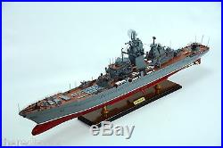 PYOTR VELIKIY Kirov-class Battle Cruiser 40 Handcrafted Wooden Ship Model NEW