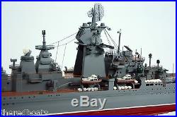 PYOTR VELIKIY Kirov-class Battle Cruiser 40 Handcrafted Wooden Ship Model NEW