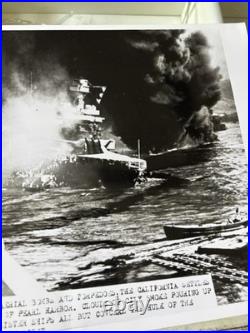 Photograph USS California Pearl Harbor 1941