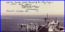 Photograph of USS Haleakala AE-25 Ship signed by Commander Walter Harry Graham