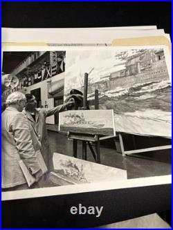 Photographs USS Arizona Mural Creation 1981