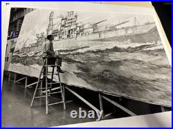 Photographs USS Arizona Mural Creation 1981