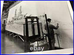 Photographs USS Arizona Mural Creation 1981