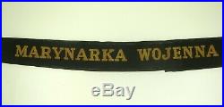 Poland Ww2 Marynarka Wojenna Seaman's Hat Tally Nice Condition Best Offer