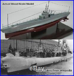 Portsmouth USS Bass SS-164 Submarine Desktop Wood Model Regular