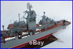 Pyotr Velikiy Kirov-class Battle Cruiser Handcrafted War Ship Display Model