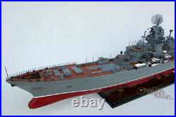 Pyotr Velikiy Russian Warship Handcrafted War Ship Display Model