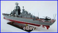 Pyotr Velikiy Russian Warship Handcrafted War Ship Display Model 39