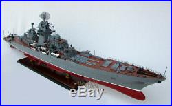 Pyotr Velikiy Russian Warship Handcrafted War Ship Display Model 39