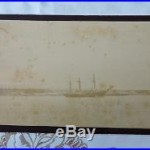 RARE 1889 US Navy Nipsic Boat Navy Real Photo SAMOA ISLAND BY J. SMITH, VALLJO, CAL