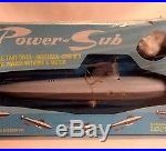 RARE! 1960`S KENNER POWER SUBMARINE PLASTIC WORKING SUB TOY SEALED IN THE BOX