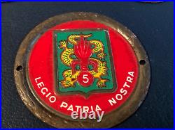 RARE LOT MILITARY Badge Plaque N. 3 in TOTAL STUNNING 1950's ITALY