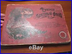 RARE Russian Imperial Nikolay II Fleet book album Battleship Cruiser 1904