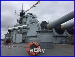 RARE USS New Jersey Battleship NJ BB-62 Authentic Life Saving Throw Rings