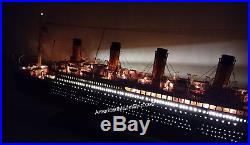 RMS TITANIC SPECIAL EDITION Cruise Ship Model 40 With Light Handmade Wooden