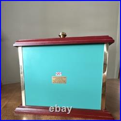 RRS Discovery Glass Ship Model Display Case with Authentic Decking Wood Plaque