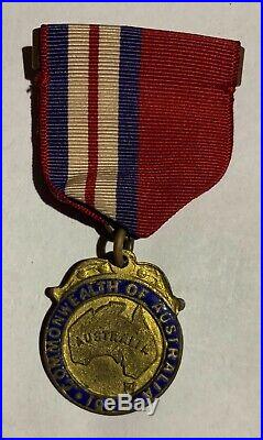 Rare 1908 Original Medal Great White Fleet Visit To Australia Us Navy