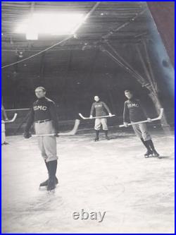 Rare 1910 USMC Ice Hockey Team at Olongapo -with Extras Philippines USS Tennessee