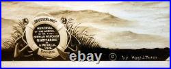 Rare 1916 Cased Presentation Print German U-Boat Deutschland Baltimore Visit