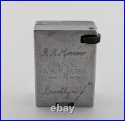 Rare 1945 USS WM R Rush Navy Destroyer War Ship Commemorative Vintage Lighter