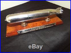 Rare 1949 WWII Museum of Science and Industry Model Navy Submarine Mark Torpedo
