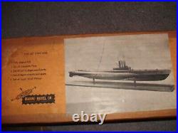Rare 1953 Wood Submarine model USS Trigger Marine Model Co. Halesite NY