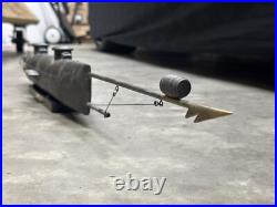 Rare! HL Hunley 1864 Civil War, shelf, display resin model iron ship submarine