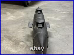 Rare! HL Hunley 1864 Civil War, shelf, display resin model iron ship submarine