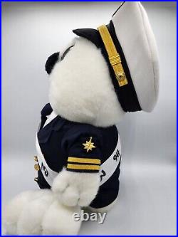 Rare Japanese Japan Coast Guard Mascot Captain Umimaru Harp Seal Plush Toy