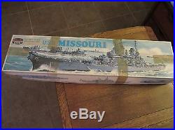 Rare Life Like Hobby Kits Uss Missouri Ship Model No. B239 USA Made