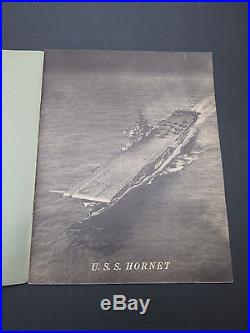 Rare Original 1945 U. S. S. Hornet CV-12 1943-1945 Cruise Book
