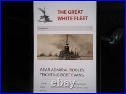 Rare US Rear Admiral Robley D. Evans Fighting BOB Naval Brass Brooch Pin Back