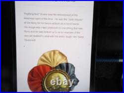 Rare US Rear Admiral Robley D. Evans Fighting BOB Naval Brass Brooch Pin Back