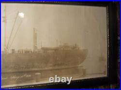 Rare USS FJ F. J. LUCKENBACK Naval TRANSPORT Ship May 19 1919 Ships Company PHOTO