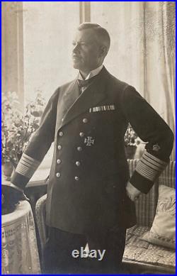 Rare! Ww1 German Imperial Navy Admiral Reinhard Scheer Photo Postcard Rppc
