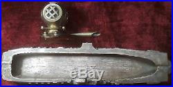 Rare Ww2 Vintage Original Uss Midway Solid Brass 1945 Us Navy Carrier Ship +