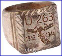 Ring U263 Attack 1942-44 U-boat WW2 German naval submarine U-Boot Kriegsmarine N