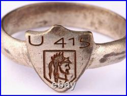 Ring U415 Antique legioner head U-boat WW2 German naval submarine U-Boot Kriegsm Ring U415 Antique legioner head U-boat WW2 German naval submarine U-Boot Kriegsm