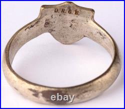 Ring U415 Antique legioner head U-boat WW2 German naval submarine U-Boot Kriegsm